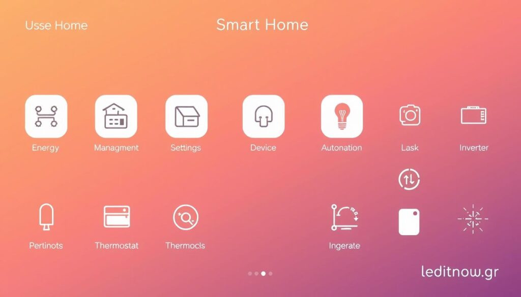 βασικές ρυθμίσεις smart home εφαρμογής